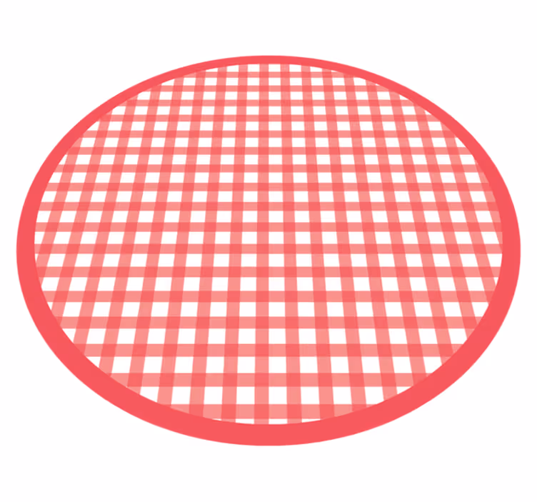 Tapis vinyle rayures motif damier classique - TenStickers