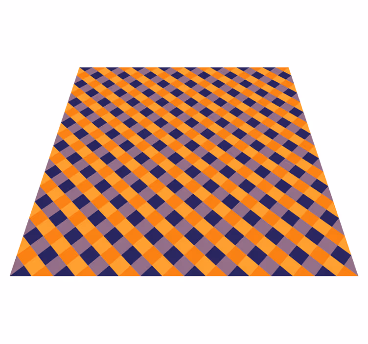 Tapis vinyle rayures blocs de couleurs diagonaux - TenStickers