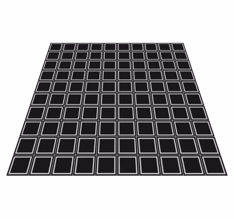 Tapis vinyle carreaux de ciment agencement géométrique - TenStickers