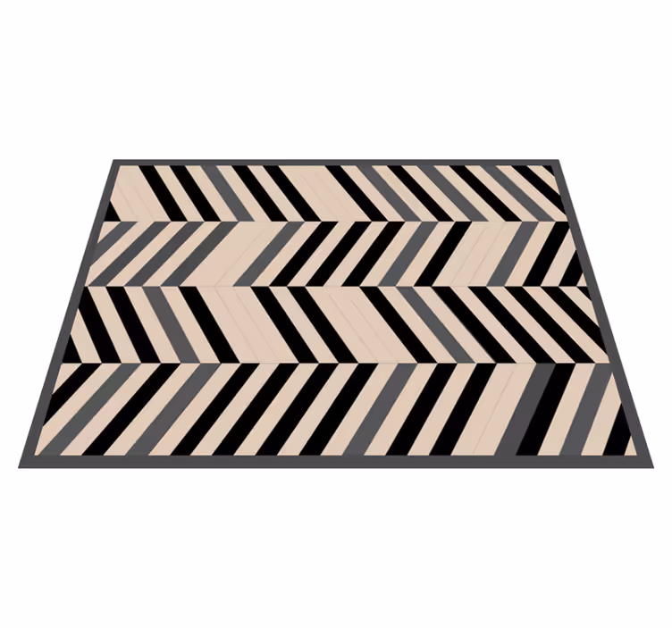 Tapis vinyle moderne breloque à motif chevron - TenStickers