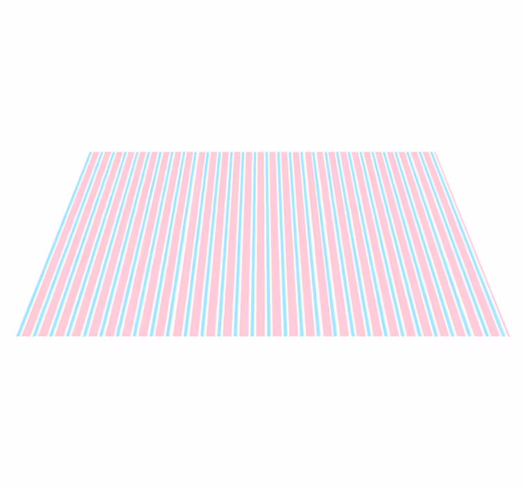 Tapis vinyle rayures motif pastel - TenStickers