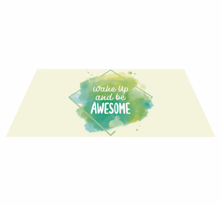 Tapis vinyle citation éveiller l'exceptionnel - TenStickers