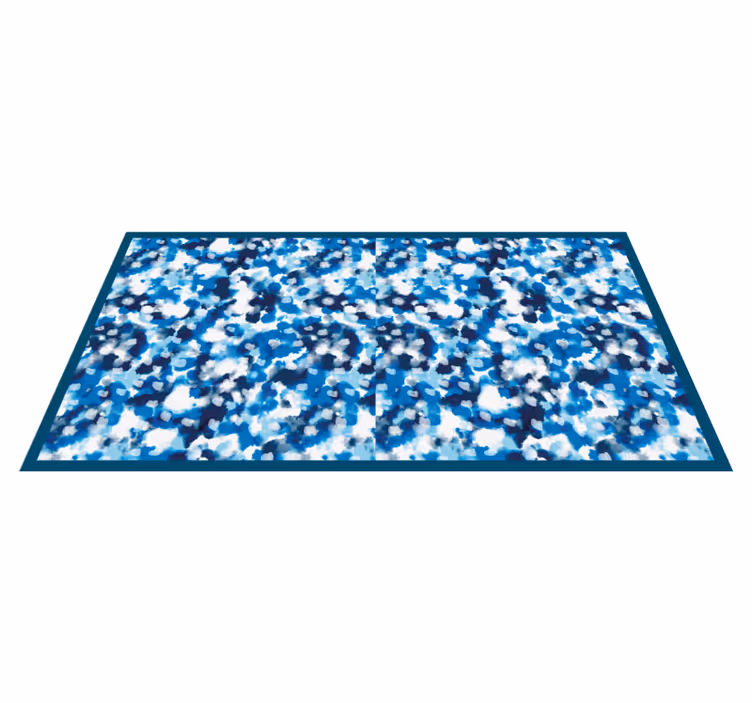 Tapis vinyle autres tapis motif éclaboussures bleues - TenStickers