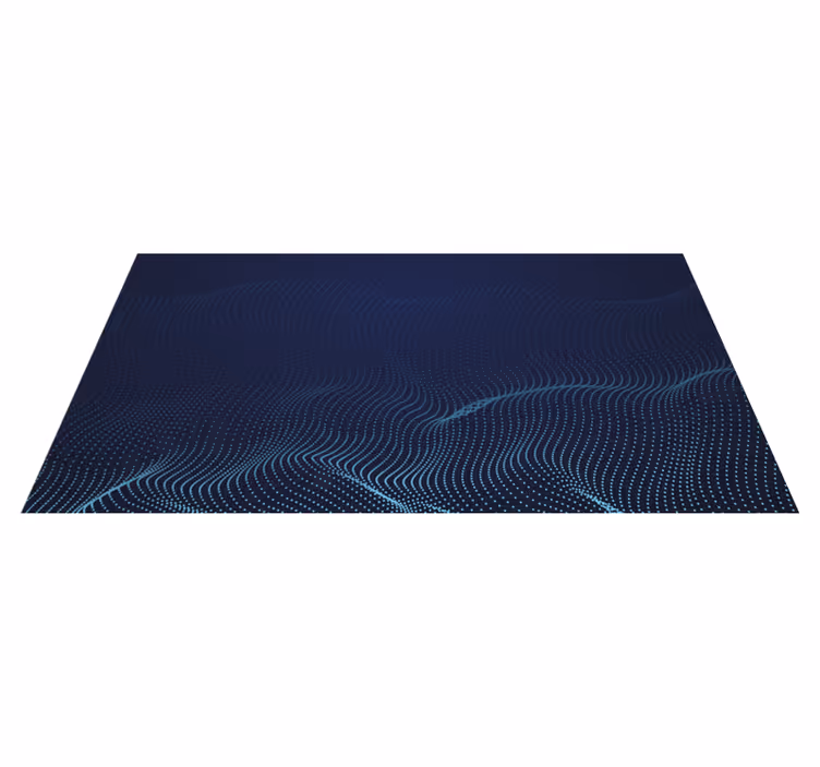 Tapis vinyle moderne motif de vague fluide - TenStickers