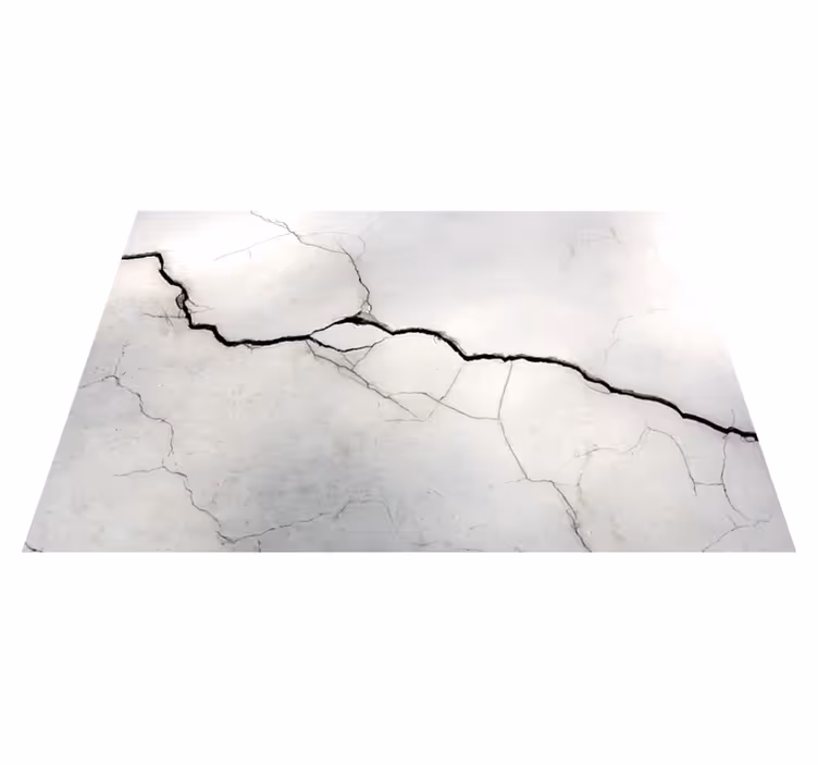 Tapis vinyle marbre imitation blanche froissée - TenStickers