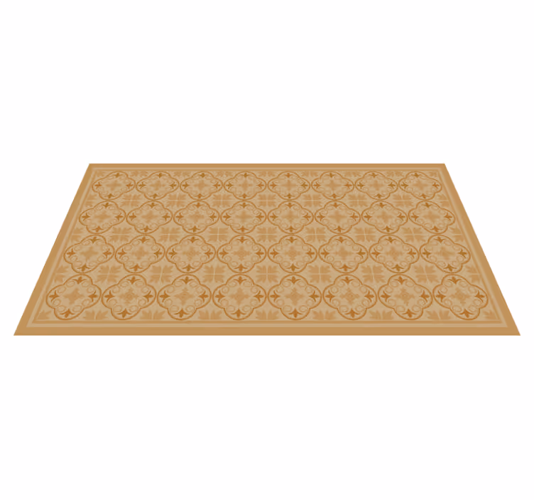 Tapis vinyle salon motif de tuile géométrique - TenStickers