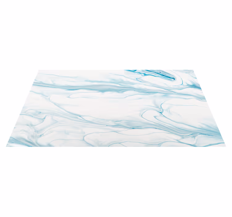 Tapis vinyle salle de bain tourbillons aquatiques apaisants - TenStickers