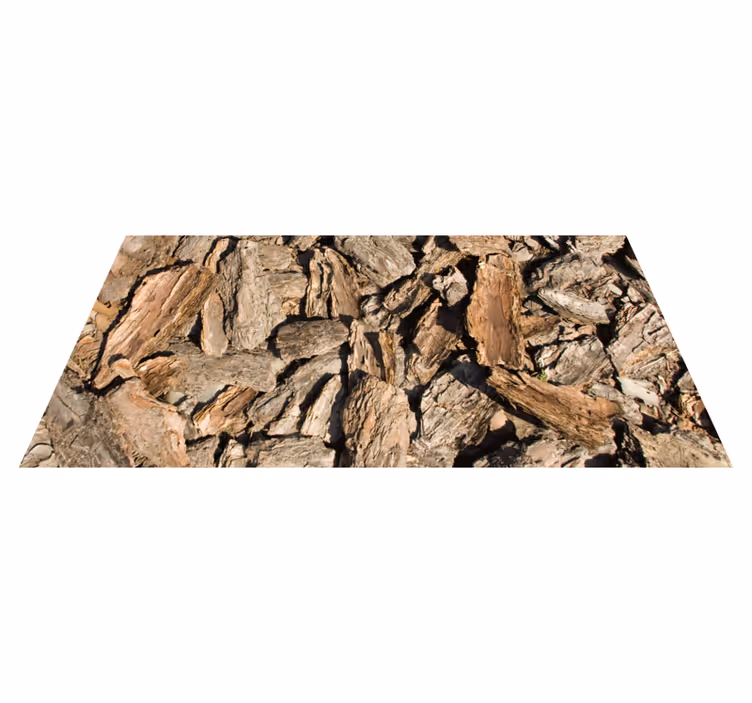 Tapis vinyle imitation parquet conception d'écorce naturelle - TenStickers