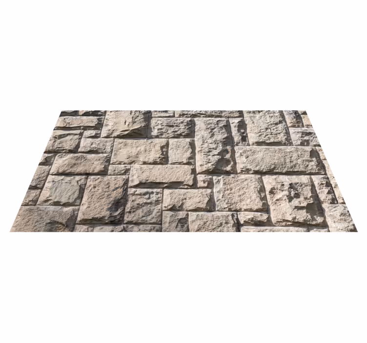 Tapis vinyle pierre surface grise - TenStickers