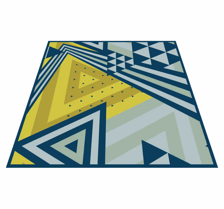 Tapis vinyle géométrique éléments triangulaires - TenStickers