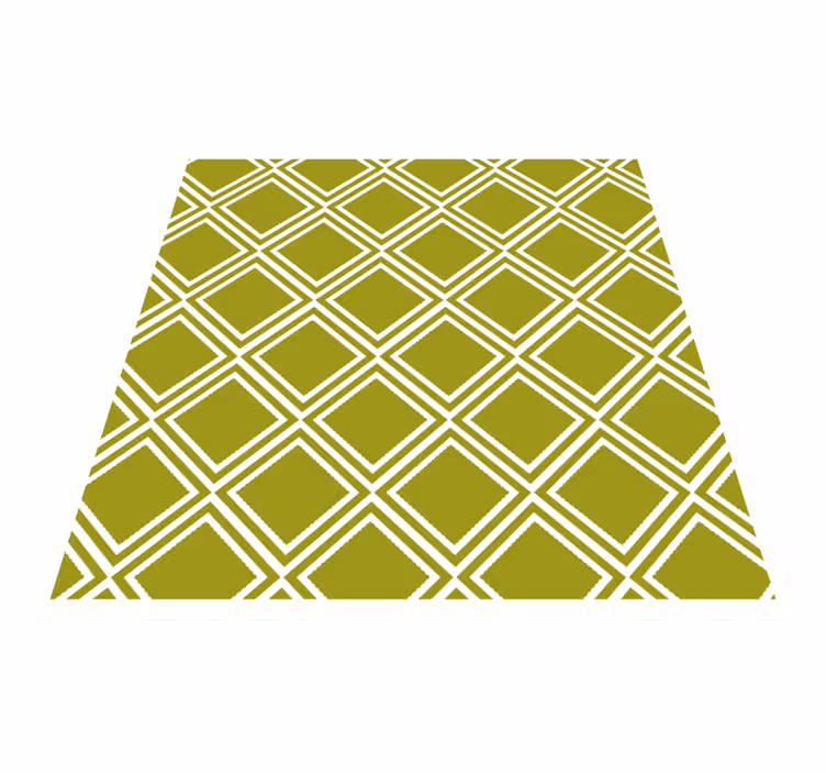 Tapis vinyle géométrique motif à losanges - TenStickers