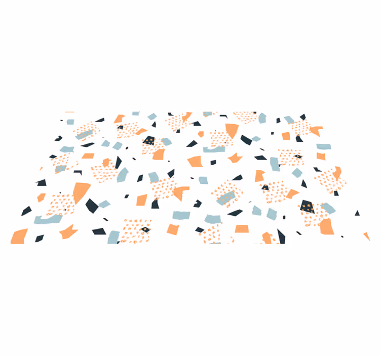 Tapis vinyle géométrique concept de formes abstraites - TenStickers