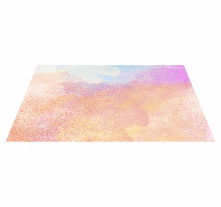 Tapis vinyle moderne éclaboussures de pastel doux - TenStickers