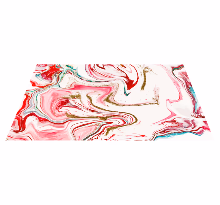 Tapis vinyle moderne élégance rose tourbillonnante - TenStickers