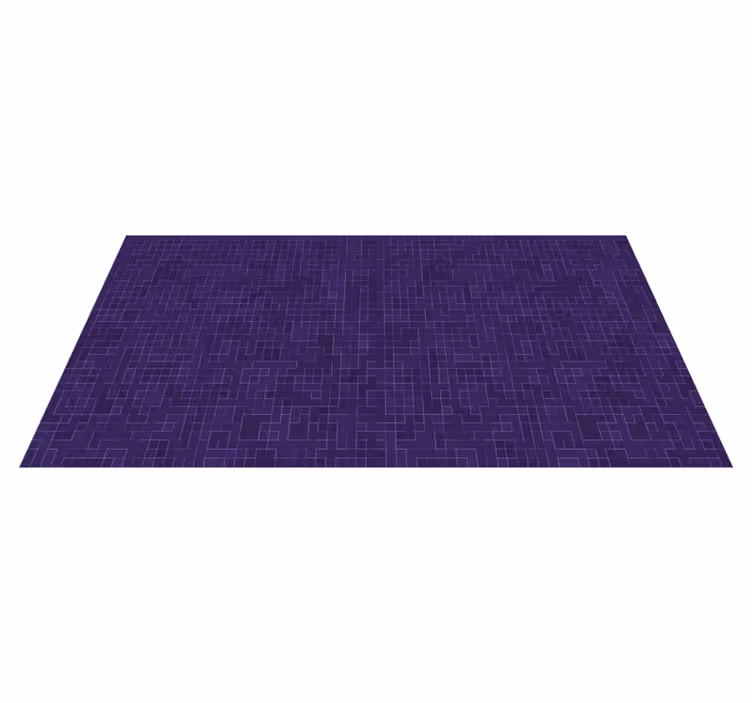 Tapis vinyle géométrique graphiques à motifs violets - TenStickers