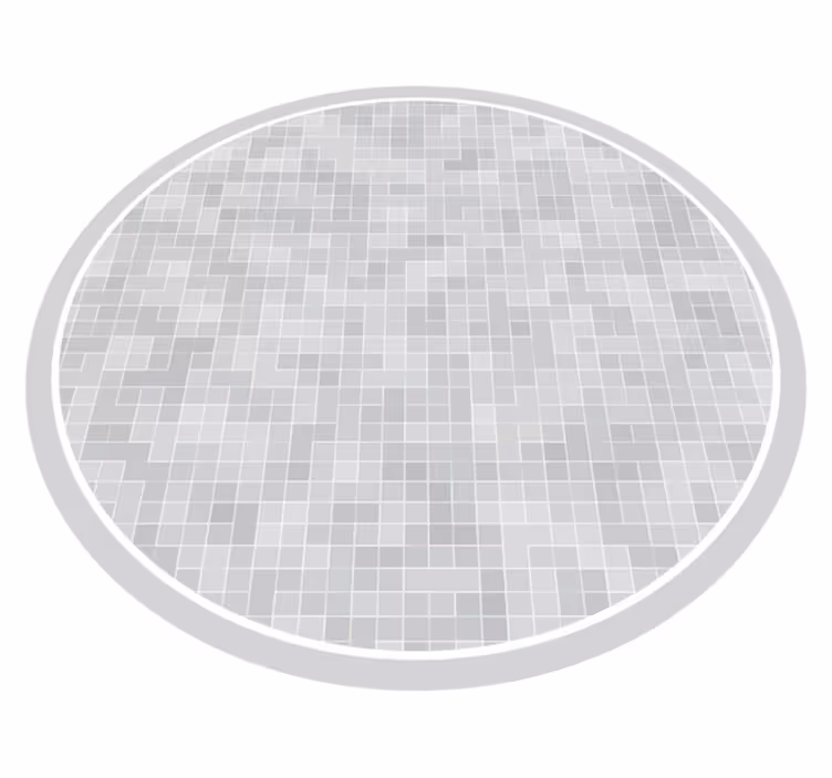 Tapis vinyle salle de bain motif mosaïque élégant - TenStickers