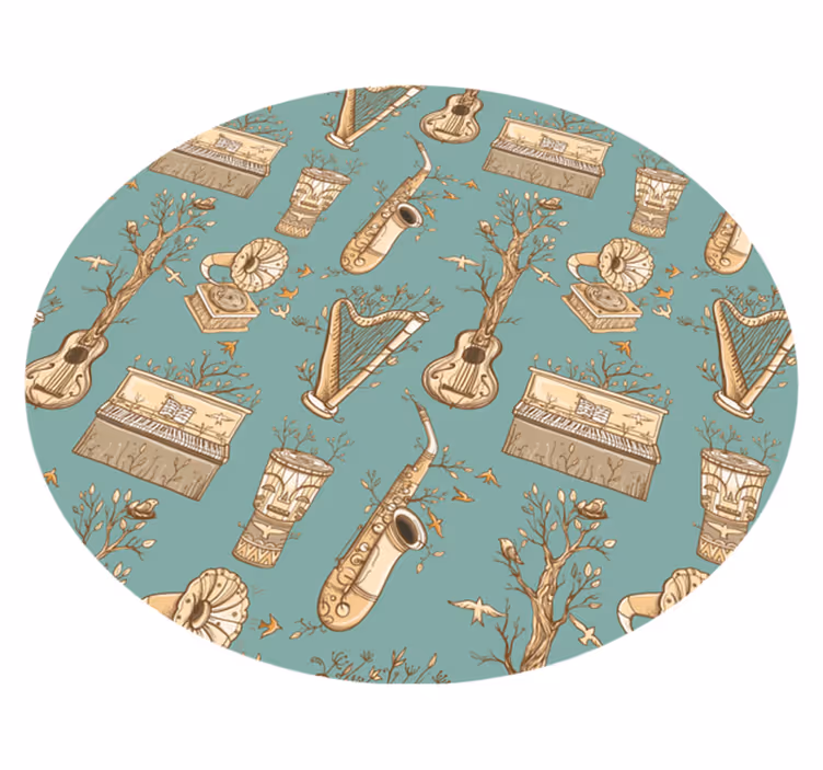 Tapis vinyle autres tapis instruments de musique harmonie - TenStickers