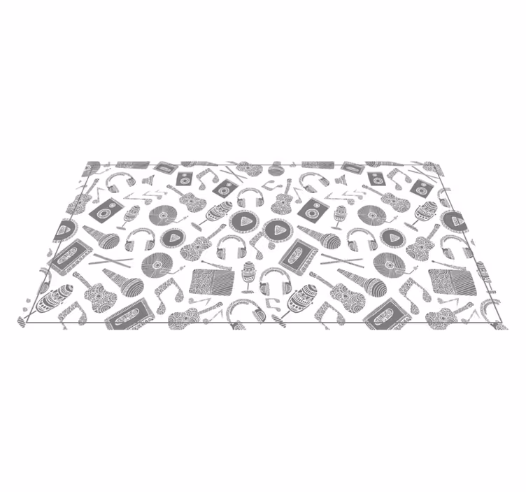 Tapis vinyle autres tapis motif Éléments musicaux - TenStickers