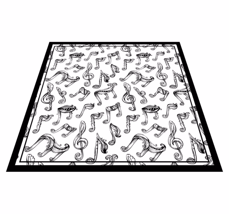 Tapis vinyle ado concept de notes de musique - TenStickers