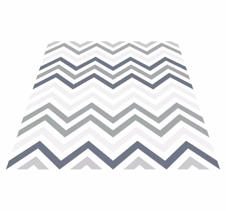 Tapis vinyle géométrique motif chevron chic - TenStickers