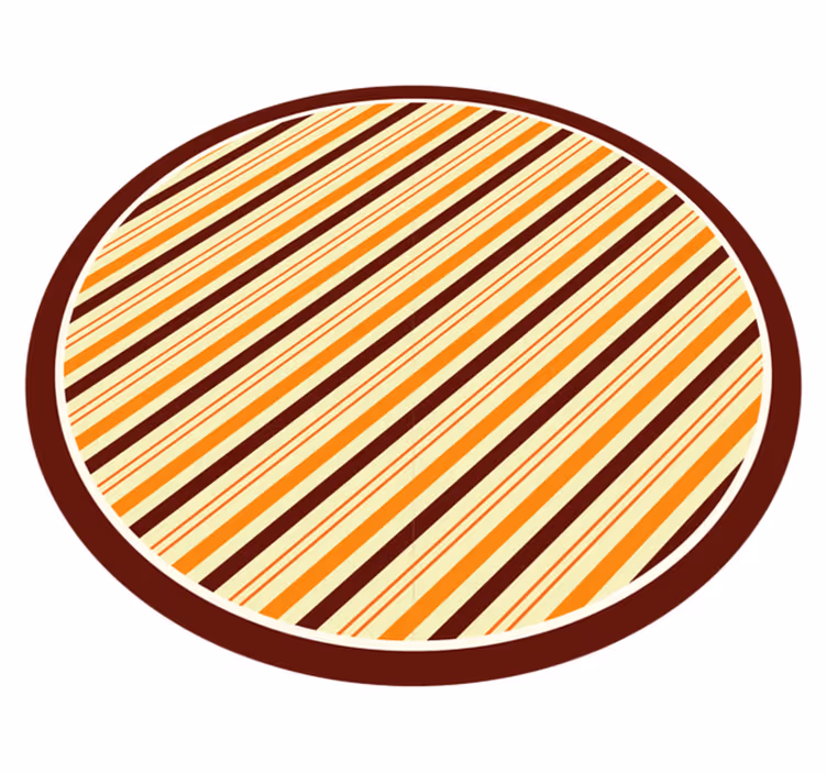 Tapis vinyle rayures tons chauds - TenStickers