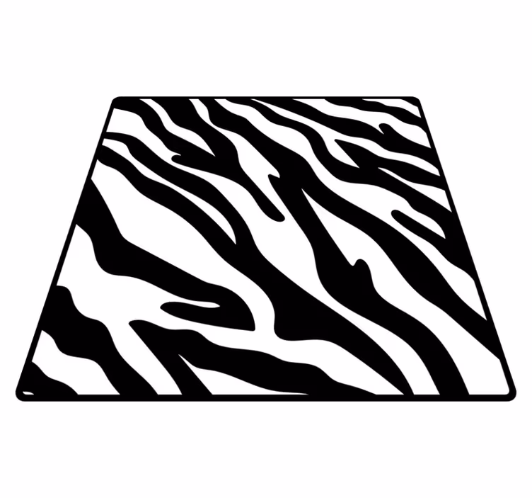 Tapis vinyle animal motif zèbre - TenStickers