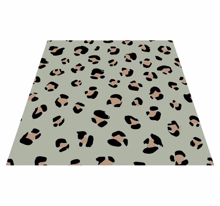 Tapis vinyle animal peau de léopard - TenStickers