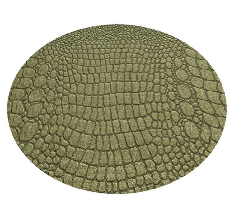 Tapis vinyle animal peau de crocodile naturelle - TenStickers