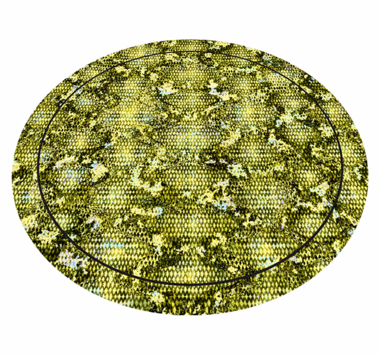 Tapis vinyle animal peau de reptile verte - TenStickers