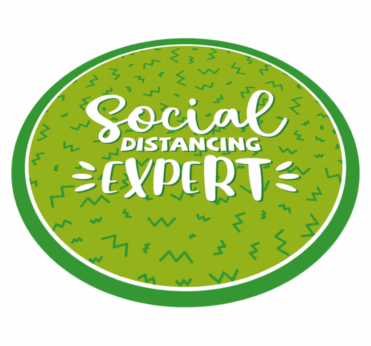 Tapis vinyle carte du monde expert en distanciation sociale - TenStickers