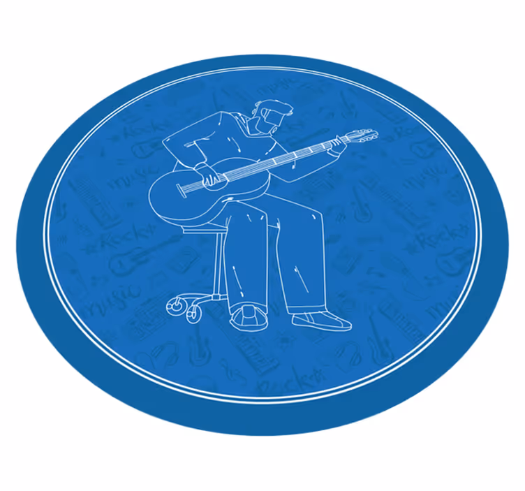 Tapis vinyle texture ambiance musicale - TenStickers