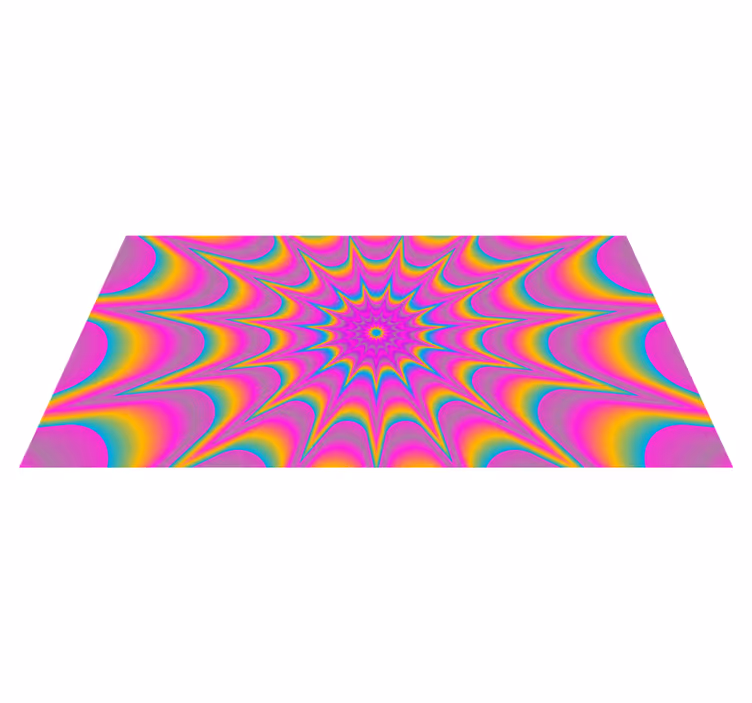 Tapis vinyle chambre étoile colorée - TenStickers