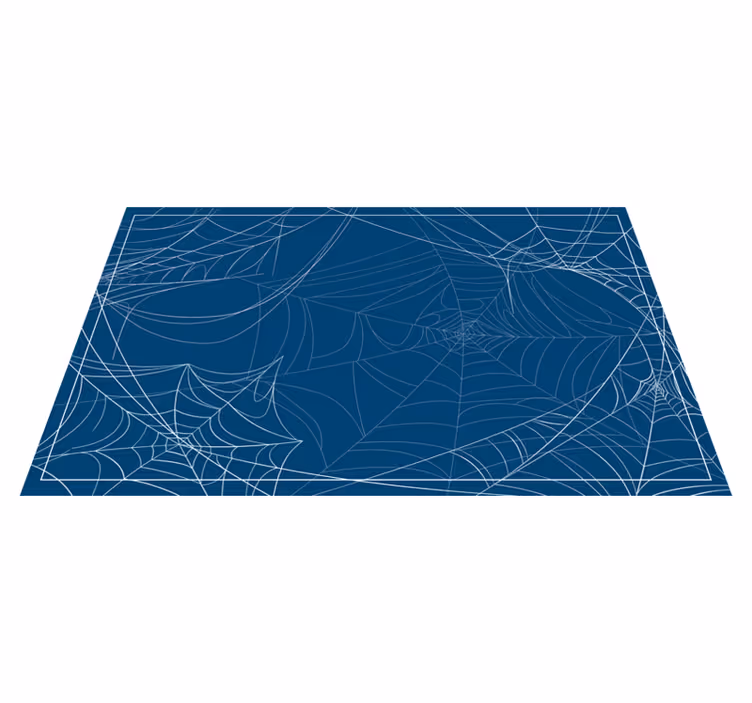 Tapis vinyle halloween motif de toiles d'araignée - TenStickers