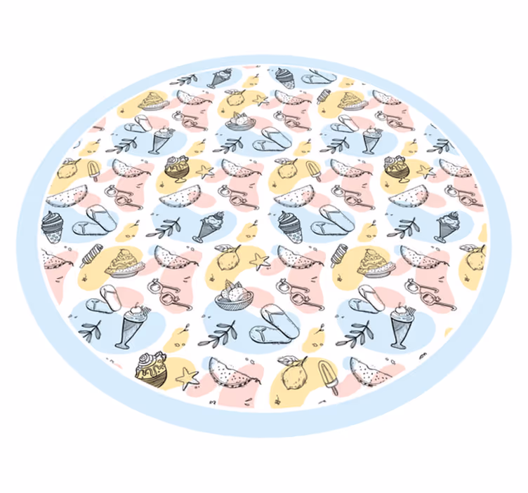 Tapis vinyle autres tapis collection de délices - TenStickers