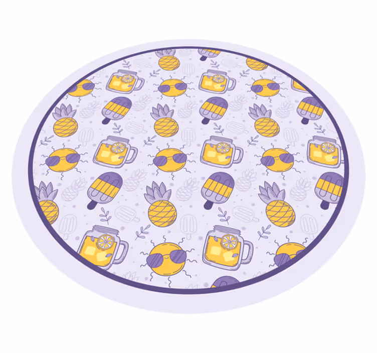 Tapis vinyle autres tapis plaisirs d'été tropicaux - TenStickers