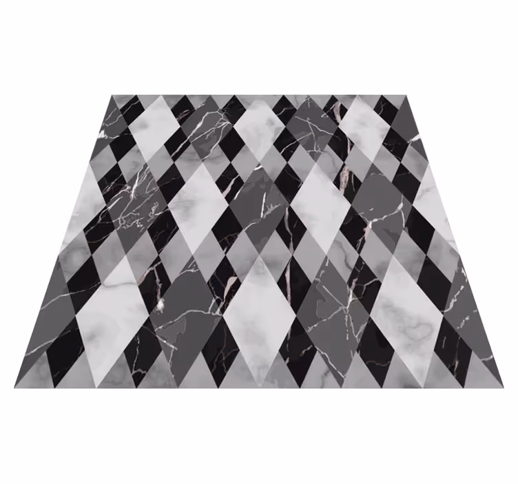 Tapis vinyle marbre impression de marbre diamant - TenStickers
