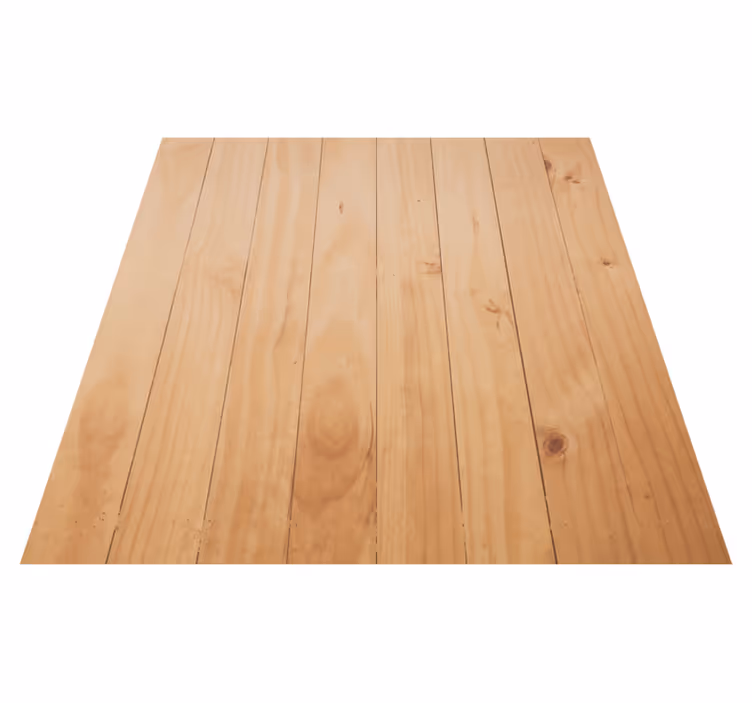Tapis vinyle salon imitation bois marron clair - TenStickers