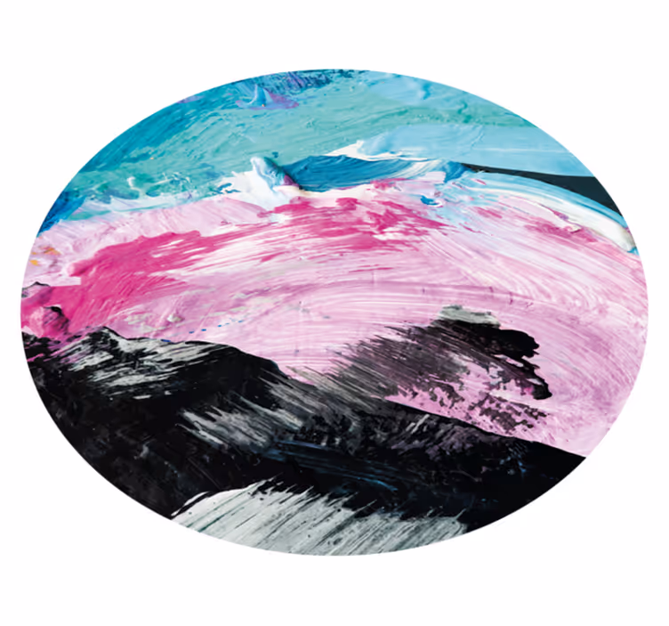 Tapis vinyle textures tourbillon abstrait vibrant - TenStickers