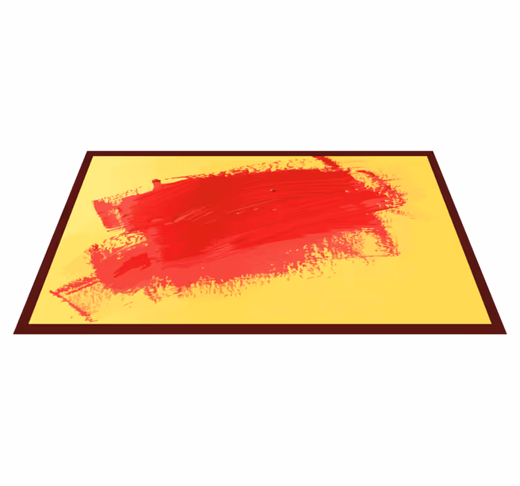Tapis vinyle moderne coups de pinceau vibrants - TenStickers