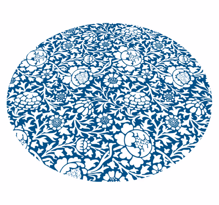 Tapis vinyle fleurs et plantes style à motifs floraux - TenStickers