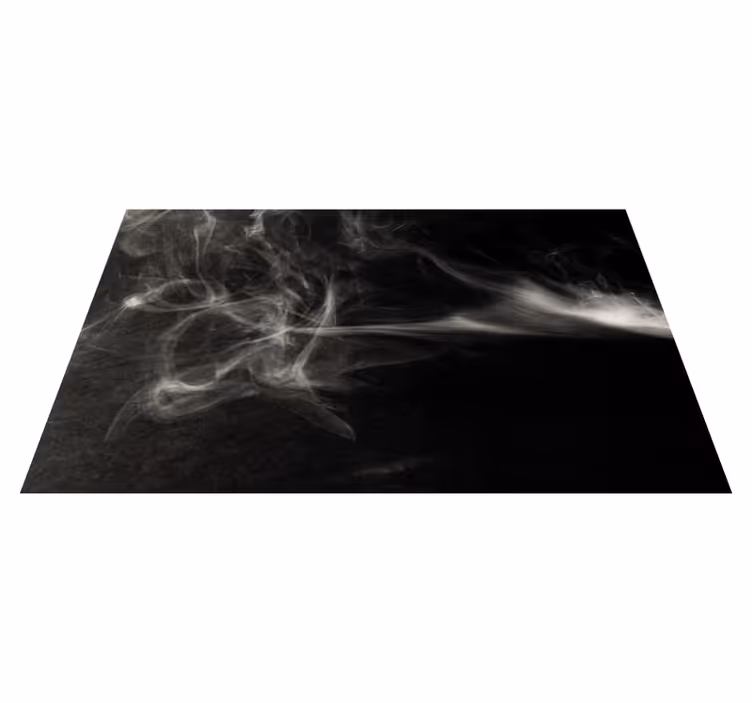 Tapis vinyle moderne effet de tourbillons de fumée - TenStickers