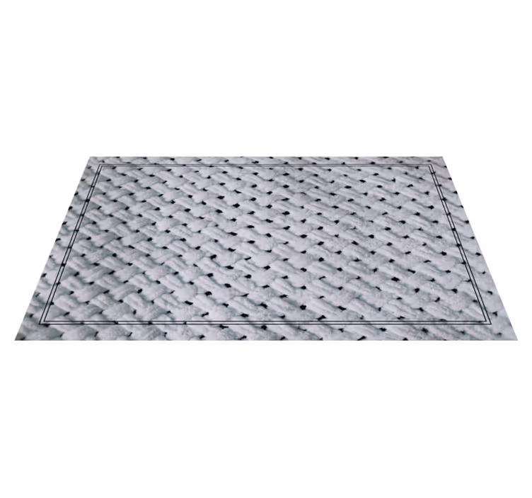 Tapis vinyle texture modèle de tricot élégant - TenStickers