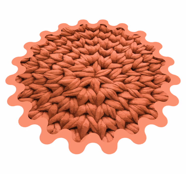 Tapis vinyle nature motif feuilles - TenStickers