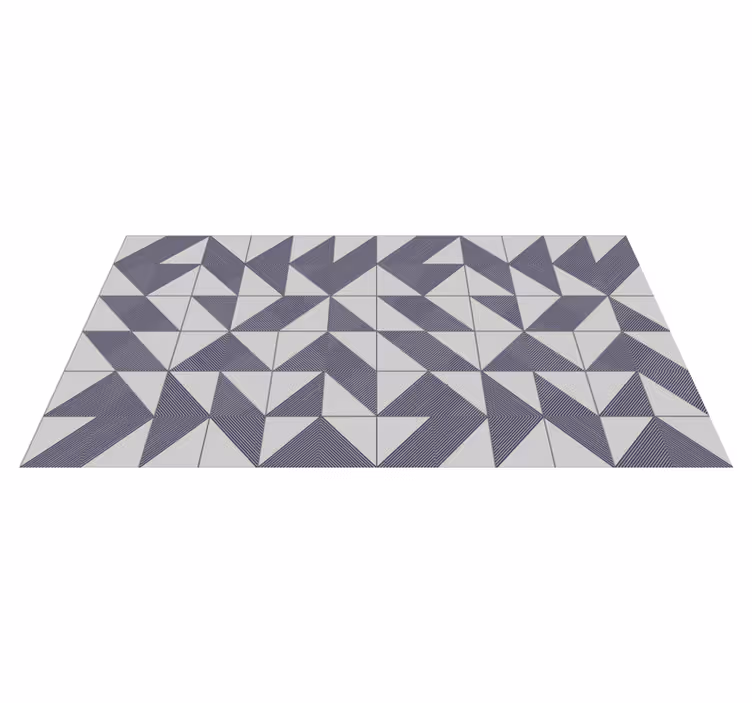 Tapis vinyle géométrique concept triangulaire - TenStickers
