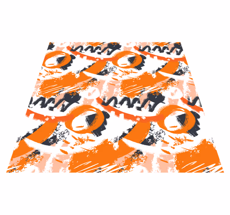 Tapis vinyle moderne des formes abstraites éclatent - TenStickers