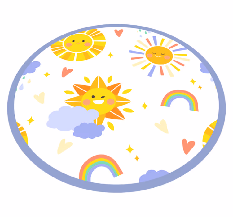 Tapis vinyle pour enfants les sourires ensoleillés ravissent - TenStickers