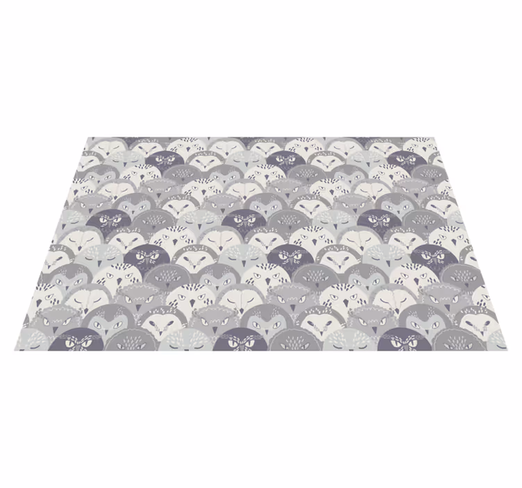 Tapis vinyle chambre bébé charmants visages d'animaux - TenStickers