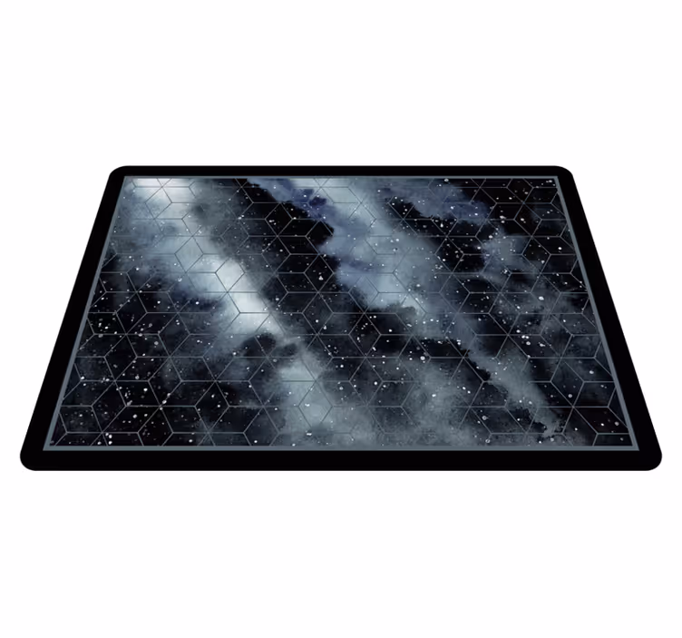 Tapis vinyle ado motif de galaxie hexagonale - TenStickers