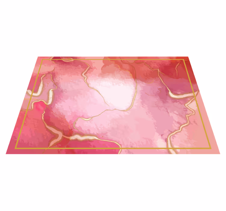 Tapis vinyle marbre élégance des teintes roses - TenStickers