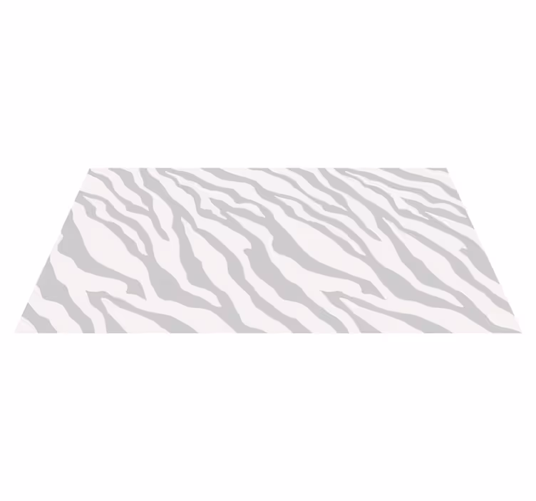 Tapis vinyle animal rayures zébrées grises - TenStickers